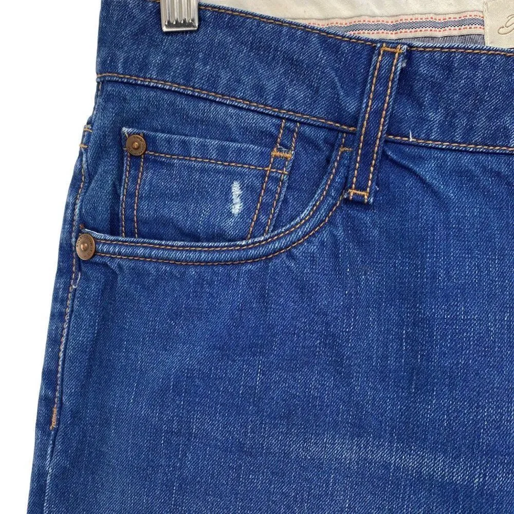 H. E. by Mango Men’s Denim Button Fly Slim Fit Jeans